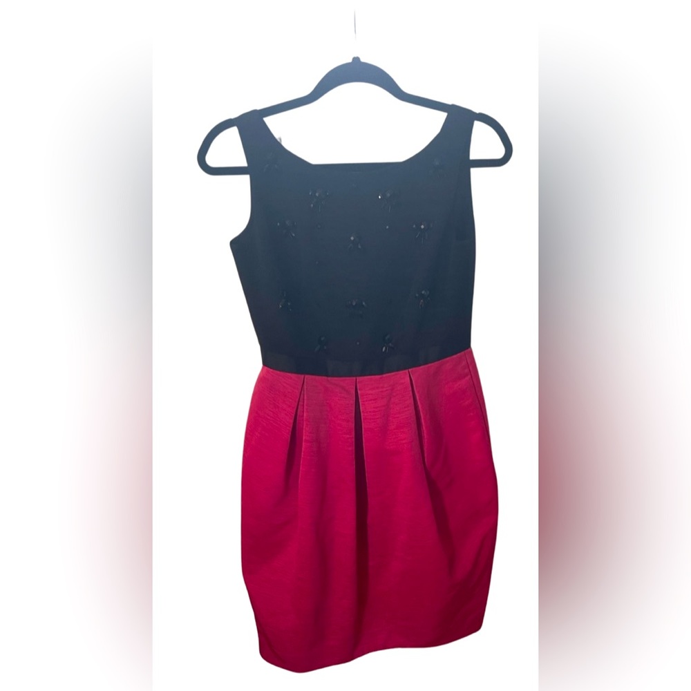 Eliza J Pink and black formal women dress with pockets